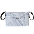 thumbnail image 1 of CM Organizador de cochecito, bolsa de pañales, paquete de accesorios para cochecito con portabebidas y bolsillos con cremallera para cochecito de bebé, carrito de compras. Se adapta a todos los cochec, 1 of 4