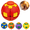 Red, variant on 1Pcs 3D Printed Rotating Stress Ball, Press-to-Spin Squishy Fidget Object, Mechanical Kinetic Desk Stress Relief Tool for Focus Improvement Halloween Novelty Gift(Yellow)