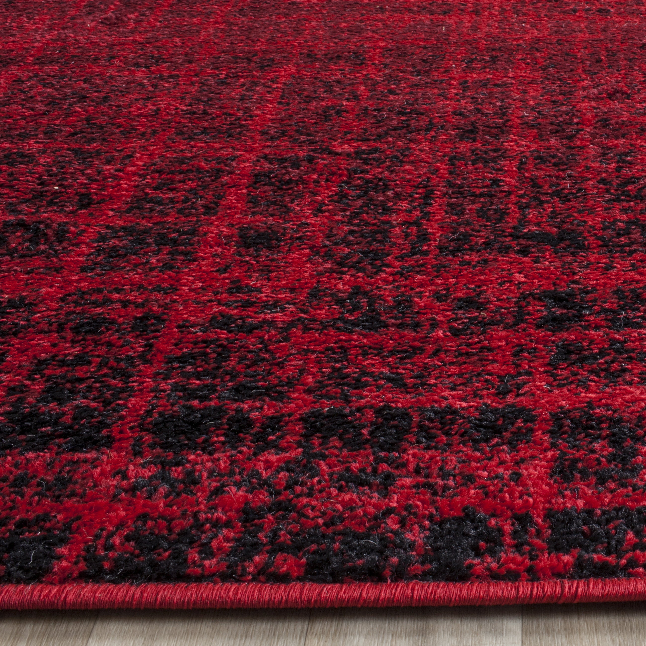 Safavieh Adirondack Kiersten Abstract Runner Rug, Red/Black, 2'6" x 22'