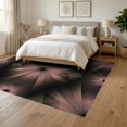 thumbnail image 3 of ODIKA 6'x9' Washable Area Rug Non-Slip, Easy Care, Pink Grey Symmetrical Radiating Polished Effect Artwork Contemporary for Family Room, Living Mater Bedroom, 3 of 7