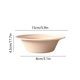 thumbnail image 3 of Bol desechable con tapa 850ml – Resistente a fugas, apto para microondas, plástico de papel ecológico, blanco caqui, diseño plegable portátil – almuerzo, yogur, ensalada, hielo raspado, 1 pack, 3 of 6