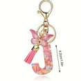thumbnail image 2 of Bdday Fashion 26-letter Key Chain Pendant Butterflys Tassel Key Chain Elegant Fashion Multi-functional Use, 2 of 5