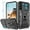 Black, variant on Atump for Galaxy S22 Case with 2Pcs HD Screen Protector, Military Grade Shockproof and Slide Camera Cover, 360° Rotated Ring Kickstand Protective Case for Samsung Galaxy S22,Light Blue