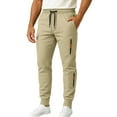 thumbnail image 2 of sususu Mens Sweatpants Joggers,Men's Casual Drawstring Trousers Relaxed Fit Pocket Design Comfortable Loose Long Pants For Outdoor And Daily Wear,Khaki,S, 2 of 7