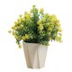 thumbnail image 1 of Flores artificiales, macetas de plástico, bolas de césped, plantas verdes, adornos en macetas, plantas artificiales., 1 of 5