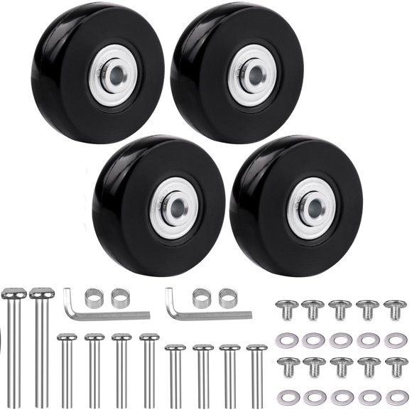 Ruedas de repuesto para maletas de equipaje LSTOPGO 50 mm x 18 mm x 4