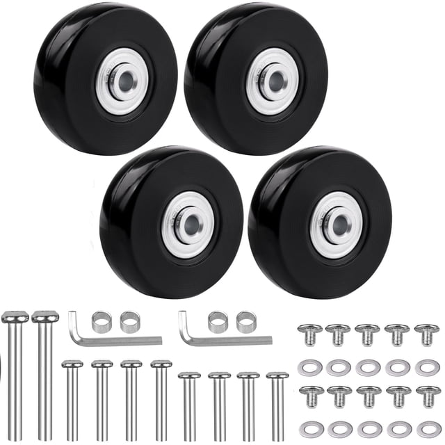 Ruedas de repuesto para maletas de equipaje LSTOPGO 50 mm x 18 mm x 4