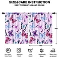 thumbnail image 2 of Blackout Kids Curtains,Pink Butterfly Pattern Childrens Insulated Curtains Set Of 2,Bedroom Essentials,Toddler Room Decor 42"x54", 2 of 5