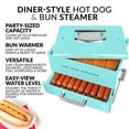 Nostalgia NHDS206AQ Hot Dog Steamer