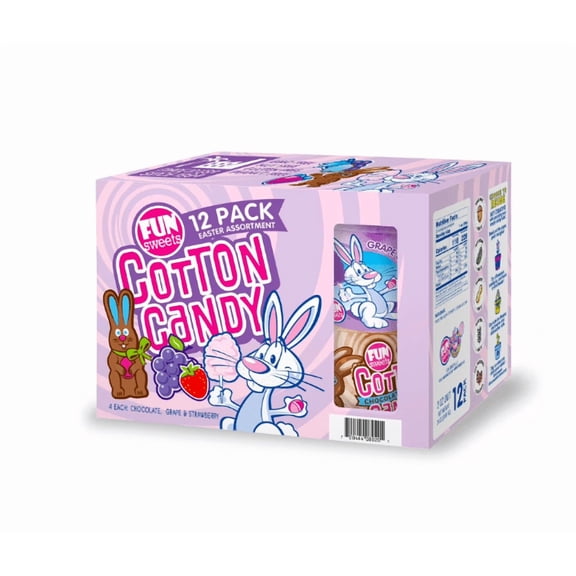 Fun Sweets Easter Cotton Candy Variety Pack, 12 ct.