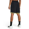 thumbnail image 2 of Big & Tall Under Armour Zone Shorts Color: Black Metallic Gold Size: L TALL, 2 of 4