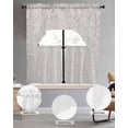 thumbnail image 2 of Grey Branches Swag Kitchen Curtains Sets for Windows 24 Inch Length, Vintage Art Farmhouse Short Window Curtain Panels Swags Valances and Tiers 3 Piece Set for Cafe/Dining Room, 2 of 5