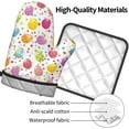 thumbnail image 5 of Happy Easter Day Oven Mitts and Pot Holders Sets Hot Pads Heat Resistant Gloves Oven Mitten for Baking Kitchen Bakeware Cooking BBQ, 5 of 6