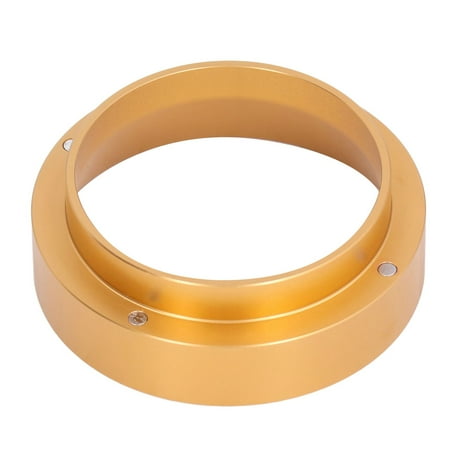 

Espresso Dosing Funnel 51mm/53mm Magnetic Coffee Dosing Ring Stainless Steel Coffee Powder Ring Brewing Coffee Tamper Powder Tool[51MM-golden]