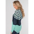 thumbnail image 4 of Femmes Blanc/rose/multicolore/vert Me Parler Couleur Bloc Cordon Sweat à Capuche, 4 of 11