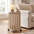 thumbnail image 2 of Costway Stackable Stools Set of 4 with Rolling Base, Locking Casters for Kitchen Apartments Natural, 2 of 10