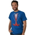 thumbnail image 4 of Patriotic American Flag Print Tuxedo Men's Graphic T Shirt Tees Brisco Brands M, 4 of 6