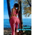 thumbnail image 4 of COMFREE Women High Waist Yoga Pants Tummy Control Stretchy Workout Butt Lift Booty scrunch Textured Tights Anti Cellulite Leggings, 4 of 7