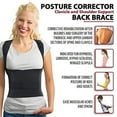 thumbnail image 3 of ORTONYX Comfort Posture Corrector Clavicle and Shoulder Support Back Brace, Fully Adjustable for Men and Women/656A-Small, 3 of 9