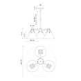 thumbnail image 6 of CH584525MB-Alora Lighting-Archer - 3 Light Chandelier-8.5 Inches Tall and 25.13 Inches Wide-Matte Black Finish, 6 of 7