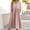 *Pink, variant on ClodeEU Women's Short Sleeve V Neck Flared Midi Dress with Lace Trim ,Casual Tunic Waist Summer Dress Navy,Womens Plus XL