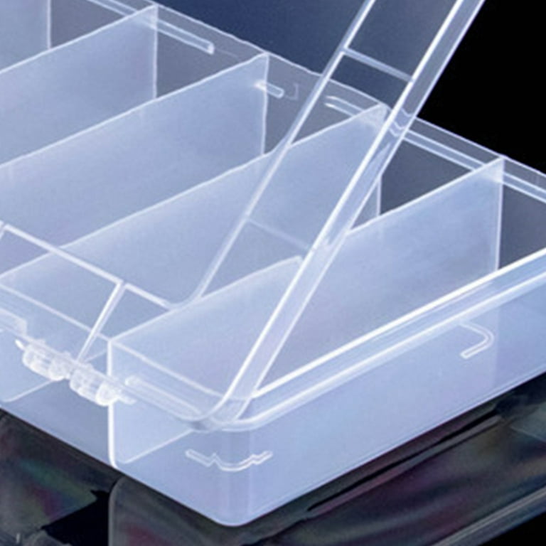 Transparent Plastic Storage Box for DIY Projects