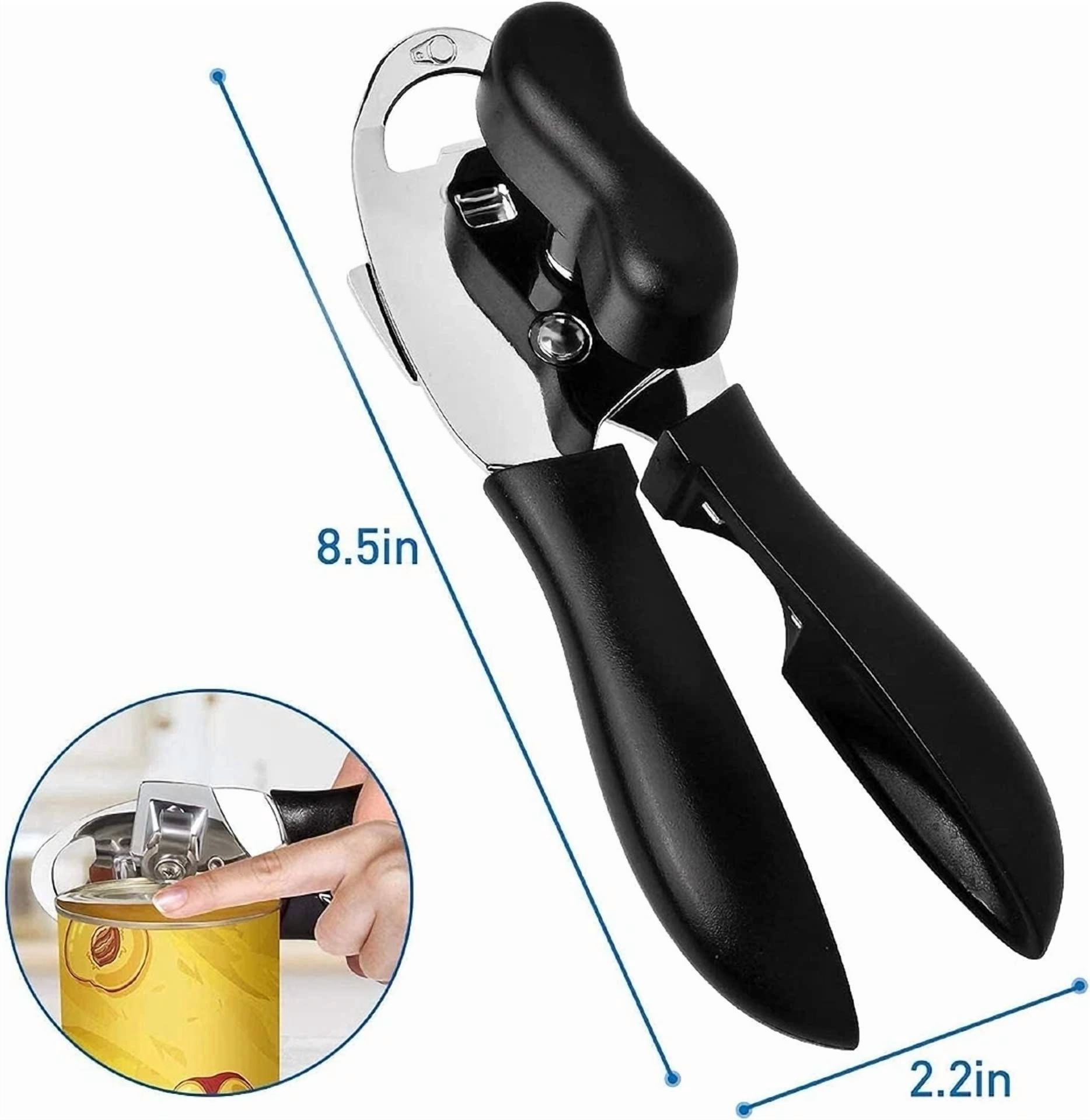 CRESTIN- Can Opener - 4 In 1 Stainless Steel, Manual Easy Bottle Openers With Ultra Sharp