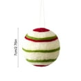thumbnail image 3 of Adorno Navideño de Bola de Lana de 7 Cm, Kit de Decoración Navideña Diy | Patrones de Copos de Nieve Festivos Hechos a Mano | Decoración Ligera y Suave de Lana para Árbol de Navidad | Adornos para Co, 3 of 6