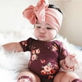 thumbnail image 2 of Eleanos Infant Bows Headbands for Girls Newborn Headwrap 0-3y Baby Big Bowknot Baby Headbands Knotted Infant Headwraps Girls Turban Toddler Baby Bows, 2 of 6