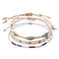 thumbnail image 3 of 3pcs/Set Handmade Braid Bangles Bracelets Wrap Jewelry Bohemia Charm Bracelets, 3 of 8