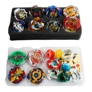 Battling Top Burst Gyro 12 Spinning Tops 3 Launchers Combat Battling with Portable Storage Box