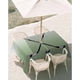thumbnail image 3 of 52x70 Inch Outdoor Tablecloth with Umbrella Hole Zipper Rectangle Sage Green Ombre Rectangular Tablecloths Outside Waterproof Black Hockey Sticks Minimalist Style Patio Table Cover for Picnic Party, 3 of 8