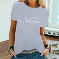 thumbnail image 5 of Pimfylm Women's Cute T Shirt Junior Tops Teen Girls Graphic Tees Grey, XL, 5 of 6