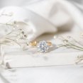thumbnail image 5 of Rosec Jewels Lab Grown Diamond Engagement Ring 5 Carat - IGI Certified - E-VS1 Grade - Big Diamond Solitaire Ring for Women, 14K Yellow Gold, US 11.50, 5 of 9