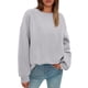 thumbnail image 1 of Sudadera PRETTYGARDEN Gris Medio Oversize Cuello Redondo, 1 of 6