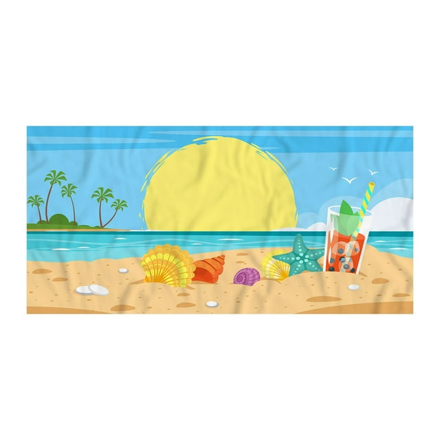 Pompotops Microfiber Beach Towel Super Lightweight Colorful Bath Towel Sandproof Beach Blanket Multi-Purpose Towel For Travel Swimming Pool 30x60 Inch Clearance