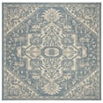 thumbnail image 2 of SAFAVIEH Linden Georgene Floral Area Rug, Cream/Blue, 6'7" x 6'7" Square, 2 of 7
