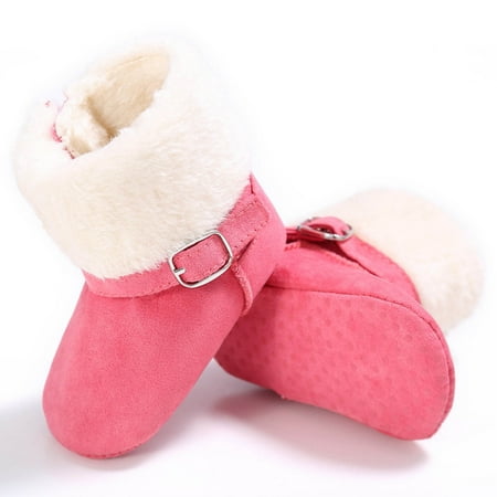 

Girls Toddler Little Kid Warm Fur Winter Ankle Flat Snow Boot