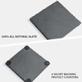 thumbnail image 3 of Warm Vintage Style Slate Coasters, Anti Scratch Surface Keeps Furniture Safe, Minimalist Aesthetic Fits Any Home, 3 of 5