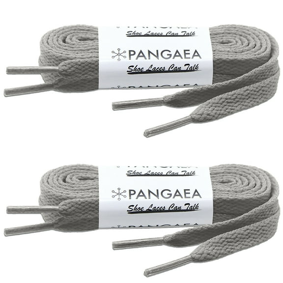 [2 Pair] Flat Shoelaces 5/16 inch (8mm) for Sneakers and Converse Shoelaces Replacements