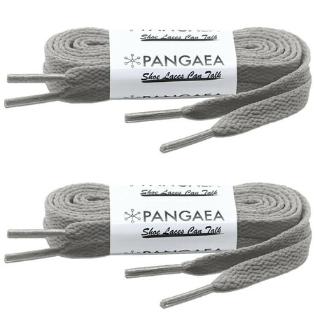 

[2 Pair] Flat Shoelaces 5/16 inch (8mm) for Sneakers and Converse Shoelaces Replacements