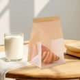 Kraft Paper Bread Bags Loaf Bag with Clear Front Window, Resealable