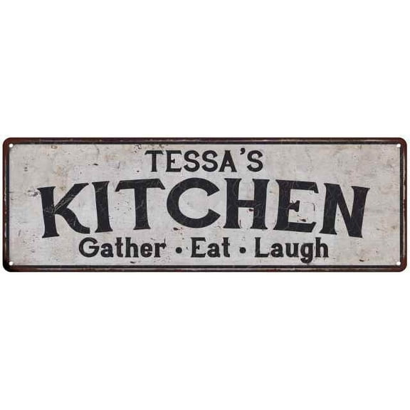 TESSA's Kitchen Rustic Chic Decor Gift 6x18 Sign 106180051166