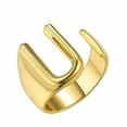 thumbnail image 1 of CUITING Fashion Adjustable Initial Alphabet Letter A-Z Ring Finger Rings Women Jewellery-Silver C, 1 of 9
