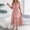 Pink, variant on Long Maxi Dresses for Women Solid Color Plus Size Dresses for Curvy Women Short Sleeve Regular Fit Vacation The Holiday Summer Dresses for Summer and Hot Weather S