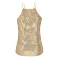 thumbnail image 5 of Sparkly Sequin Camisole Tops for Women Shiny Sequins Spaghetti Strap Cami Tank Top Rave Party Clubwear, 5 of 8