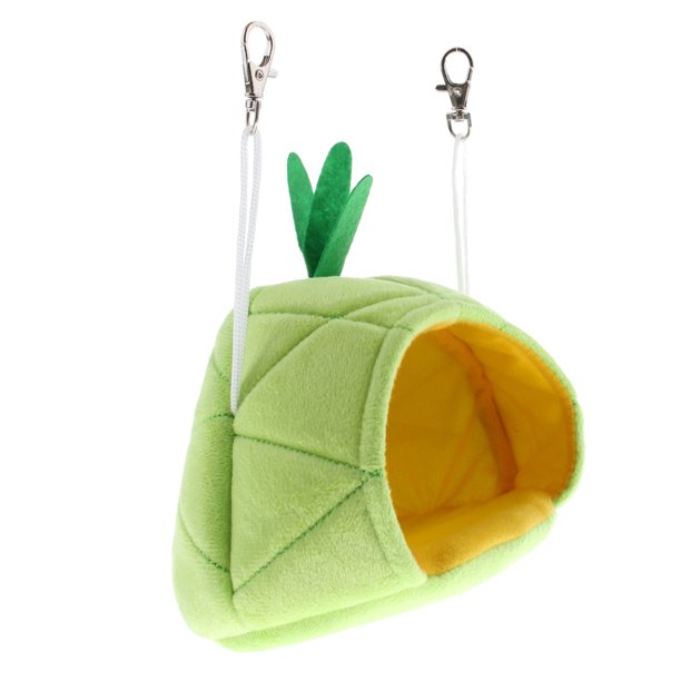 Pequeño l Doméstico Hamaca Hamaca Dibujos Fruto Nido Colgando - verde, 17x13x14cm Sunnimix Cama colgante de hamster