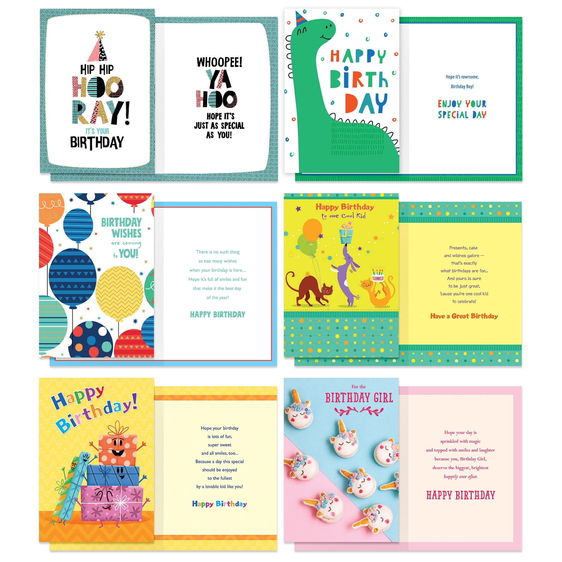Designer Papers Birthday Greeting Card Assortment with Organizer Box (36 Cards with Envelopes) Sparks of Joy