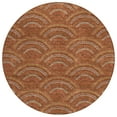 thumbnail image 2 of Addison Rugs Chantille Indoor/Outdoor Transitional Geometric, Abstract Paprika Washable Round Rug, 8' x 8', 2 of 6