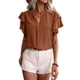 thumbnail image 2 of Tops de Verano para Mujer Color Caramelo Talla S, 2 of 8